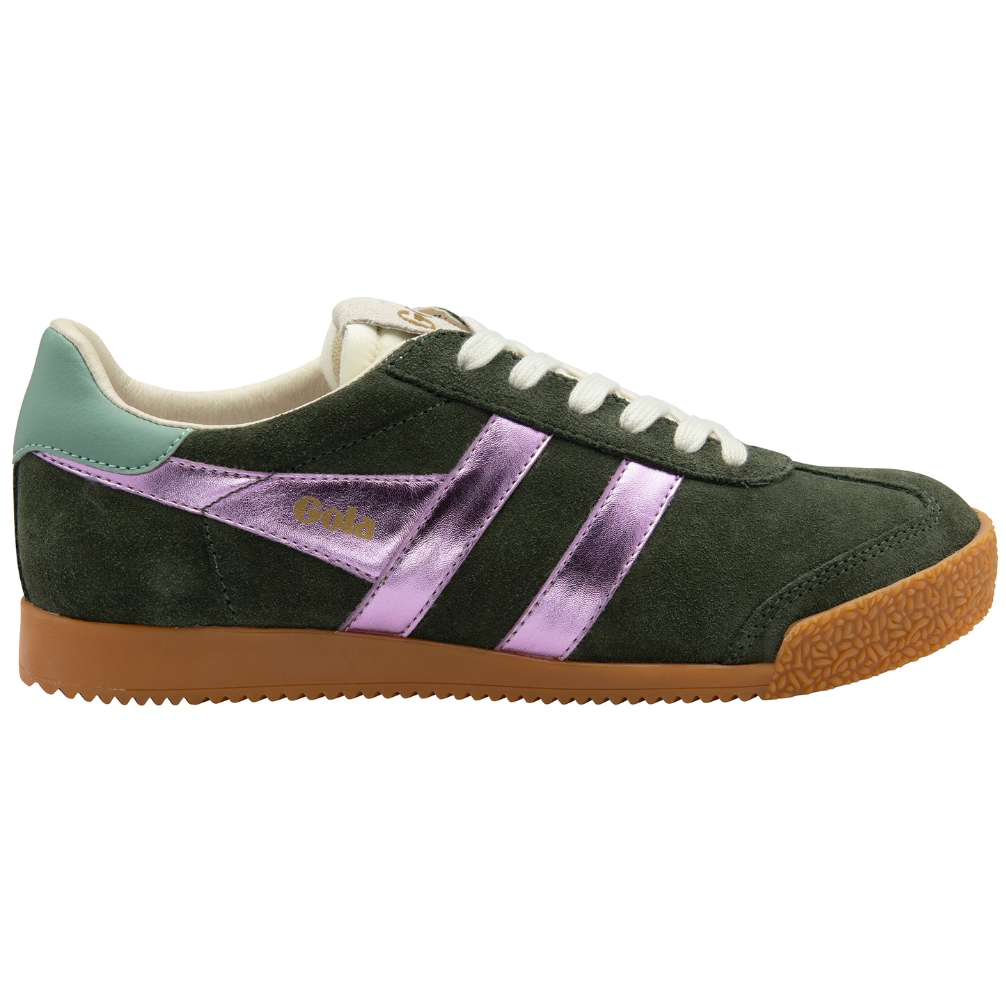 Gola Elan Glitz Dark Khaki/Lilac/Green Mist Trainers