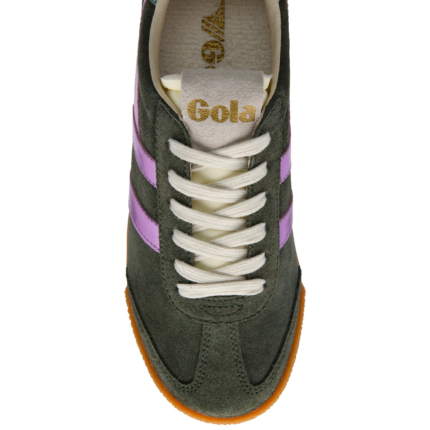 Gola Elan Glitz Dark Khaki/Lilac/Green Mist Trainers