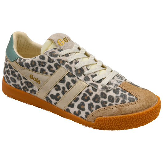 Gola Elan Safari Snow Leopard/Light Caramel/Gold/Green Mist Trainers