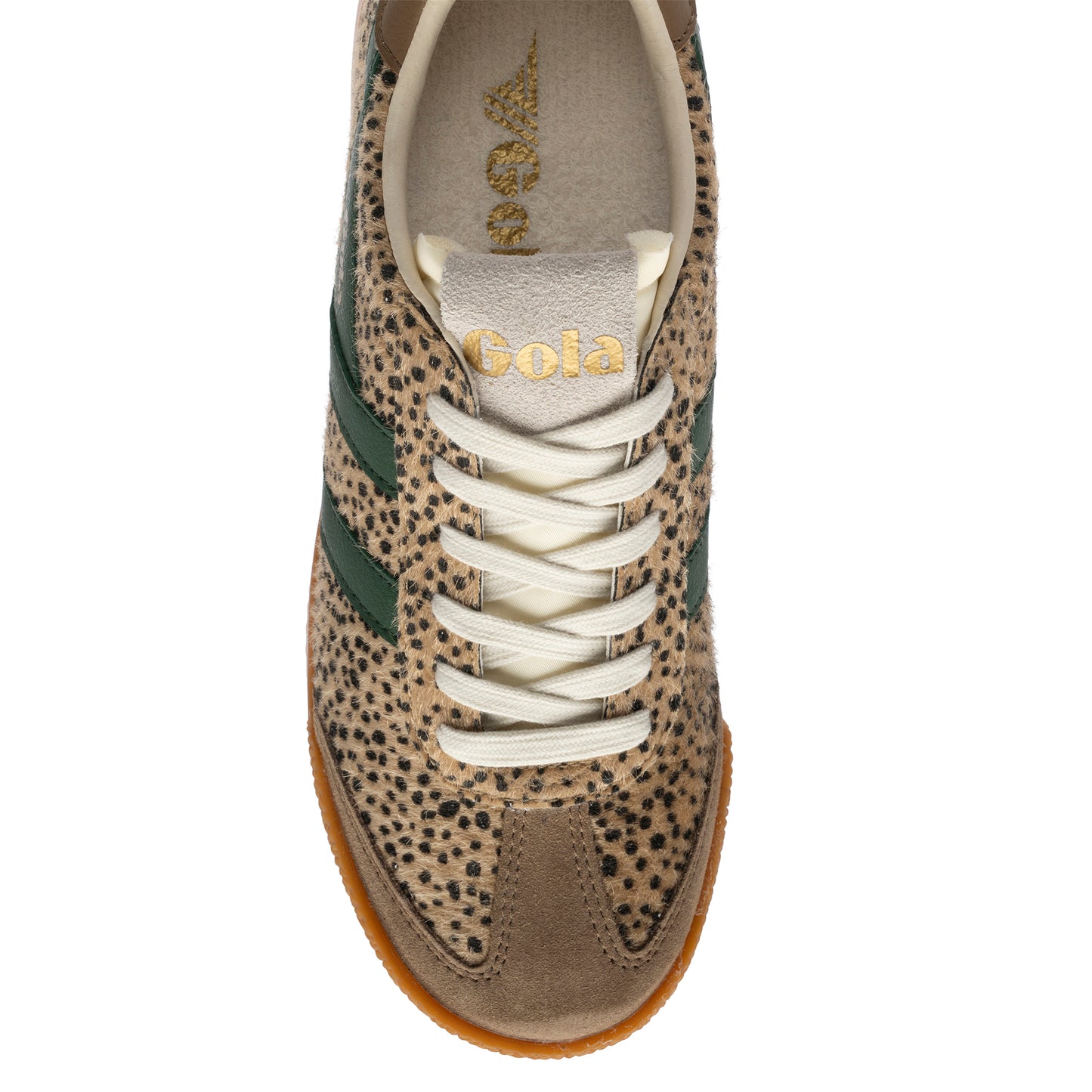 Gola Elan Savanna Tan Cheetah/Tobacco/Evergreen Trainers