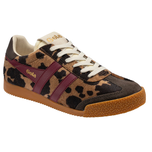 Gola Elan Savanna Tan Cow/Cerise/Mocha Trainers