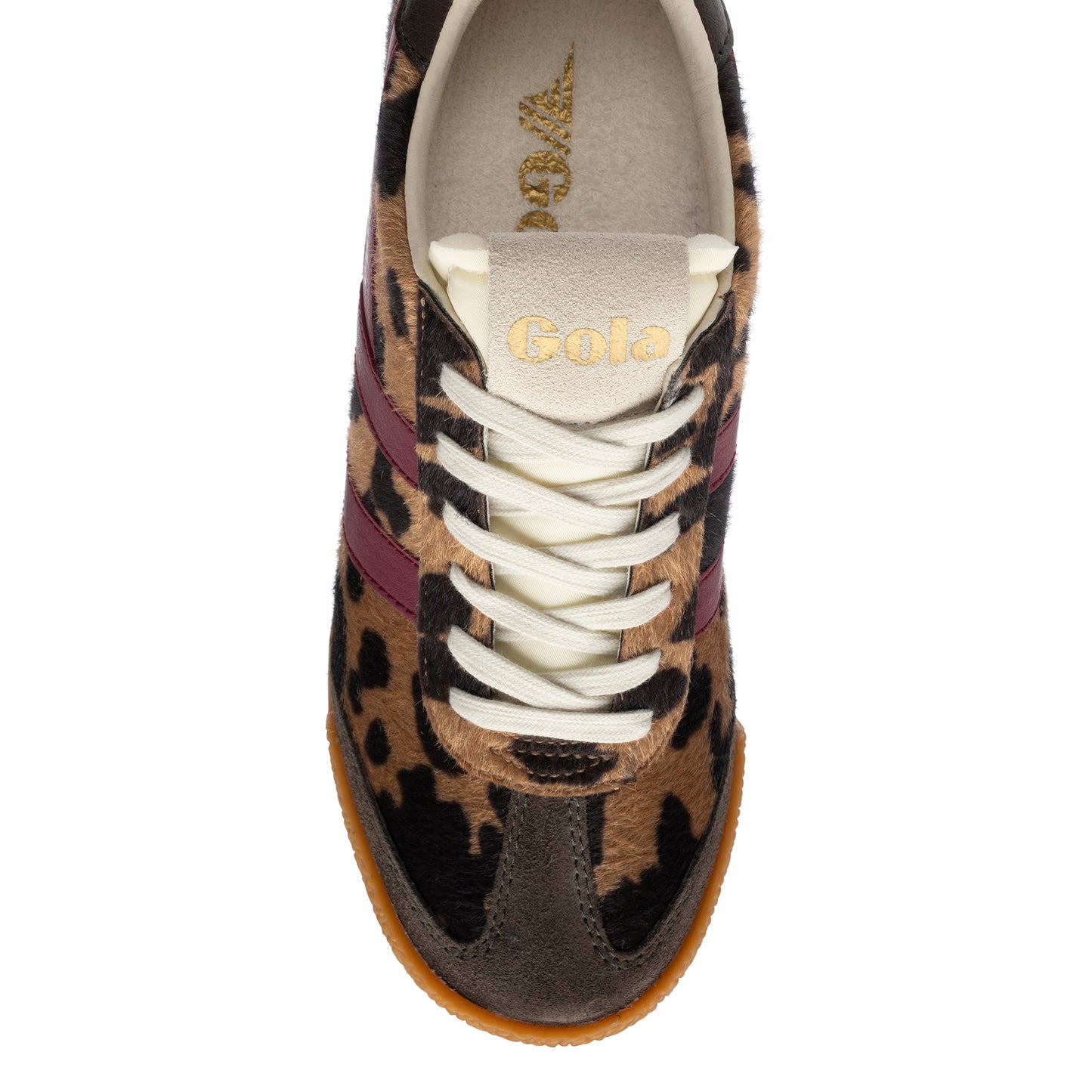 Gola Elan Savanna Tan Cow/Cerise/Mocha Trainers