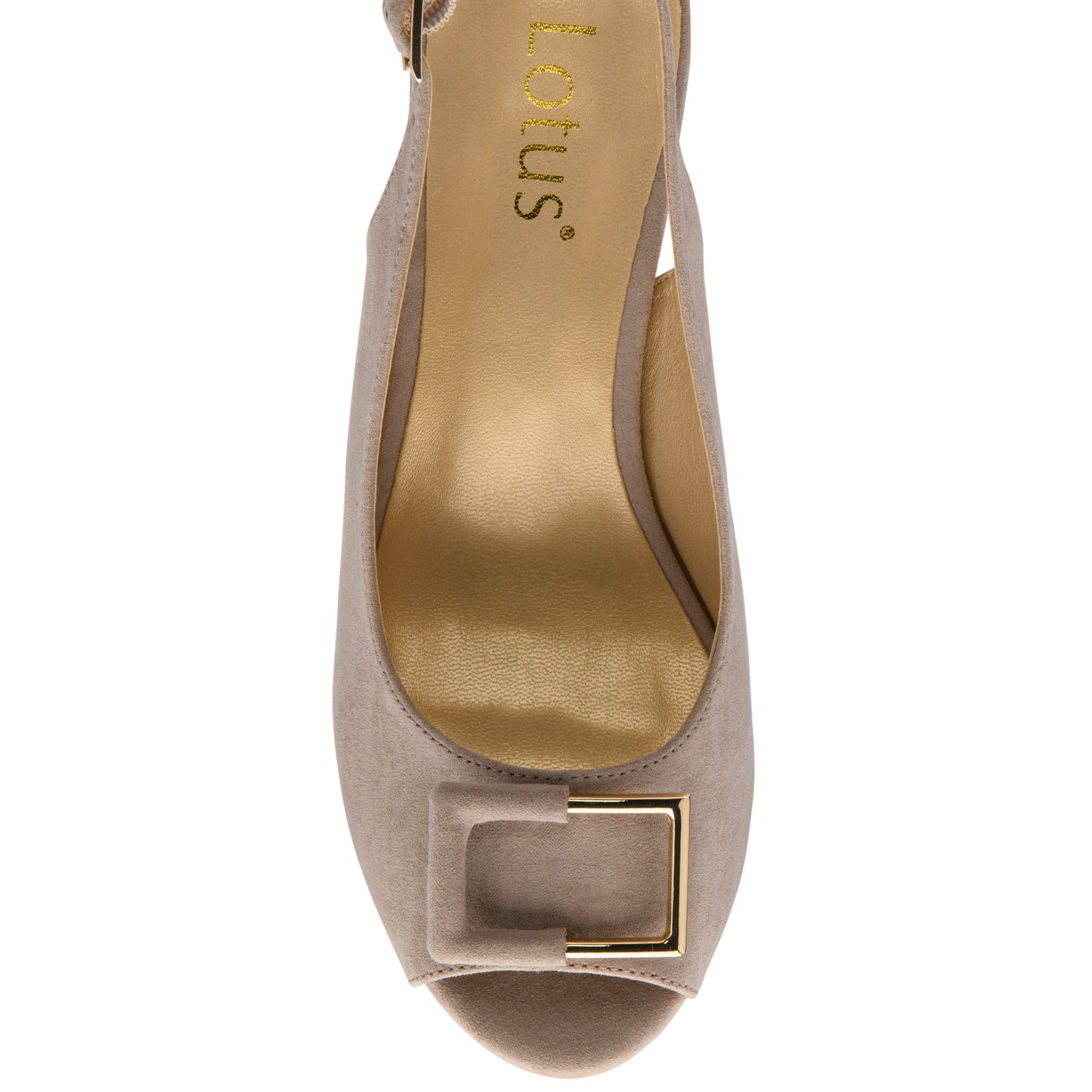 Lotus Elena Taupe Microfibre Shoe