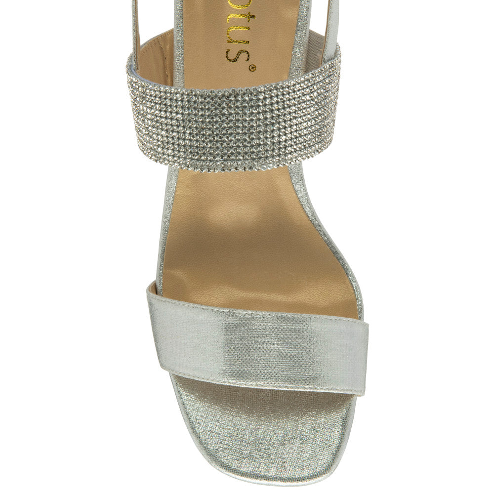 Lotus Elisena Silver/Diamante Casual Shoes