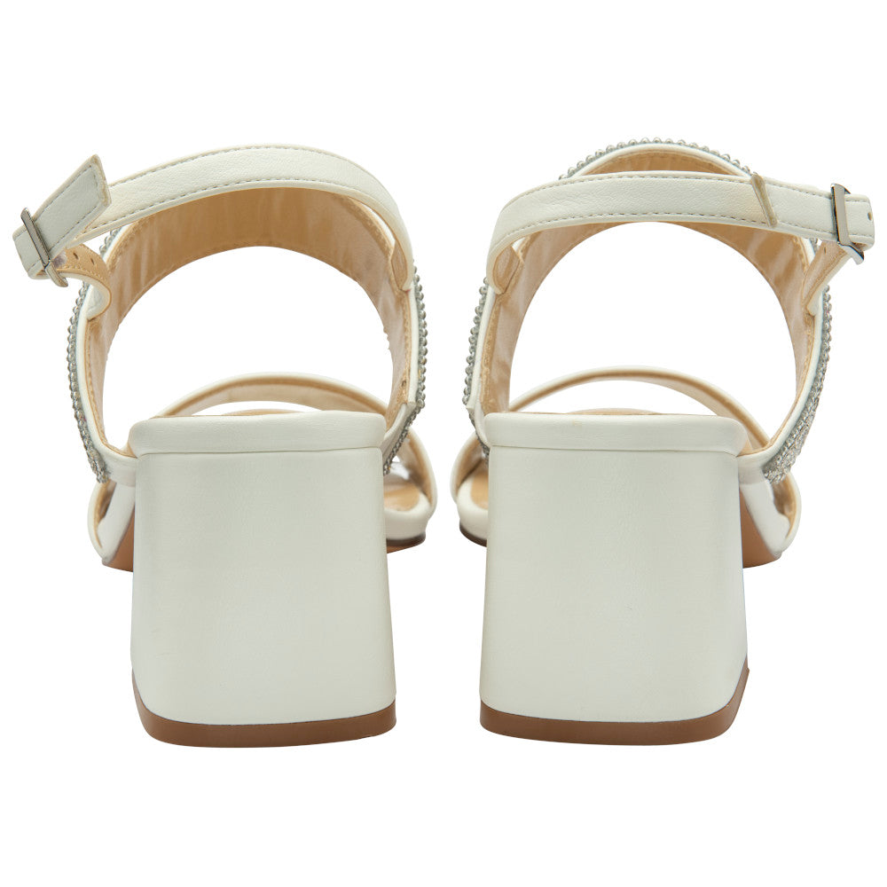 Lotus Elisena White/Diamante Casual Shoes