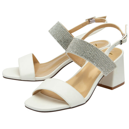 Lotus Elisena White/Diamante Casual Shoes