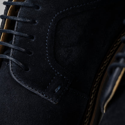 Sloane Elliot Navy Suede Lace Up Shoes