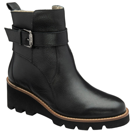 Lotus Emberlynn Black Ankle Boots