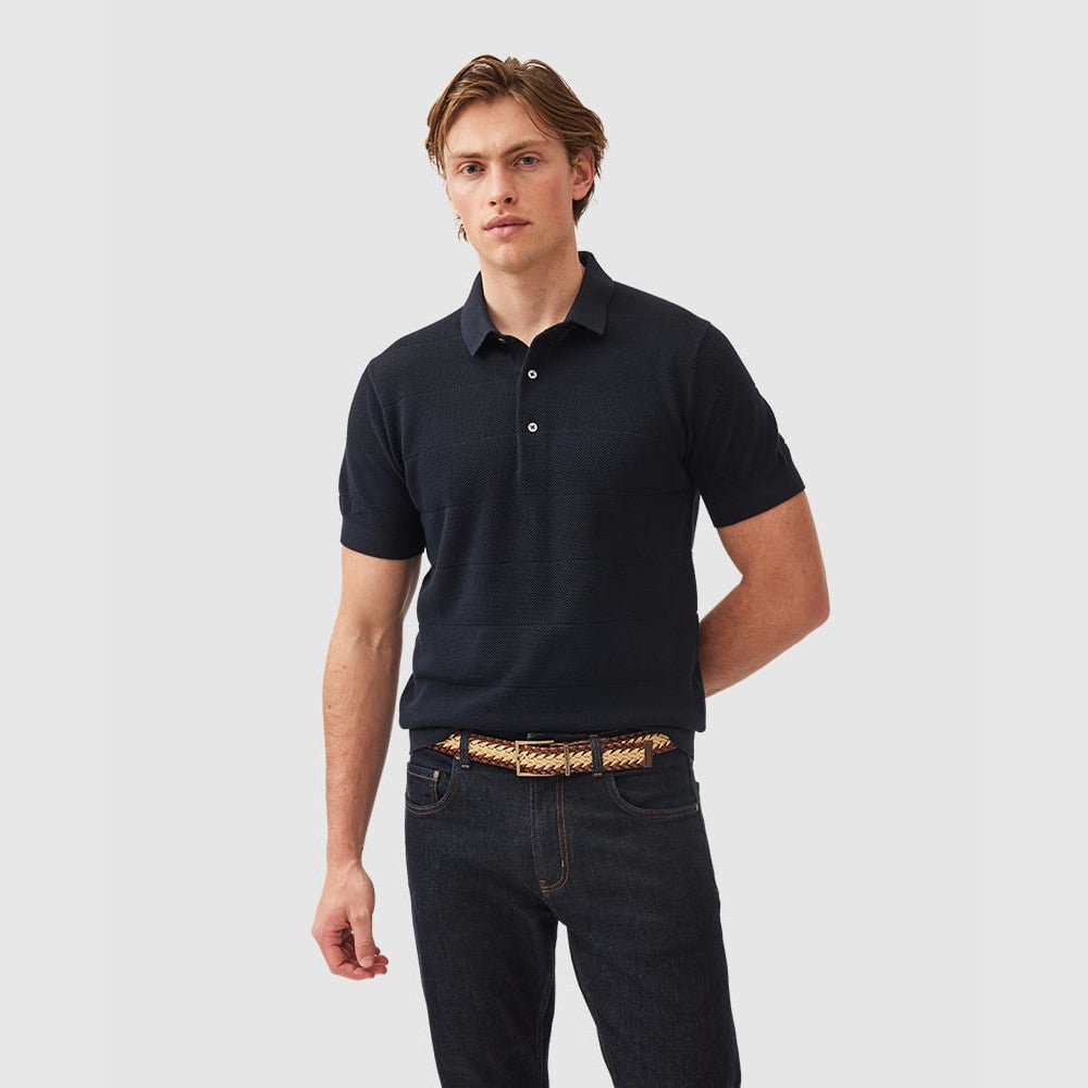 Rodd & Gunn Masons Flat Midnight Knit Polo