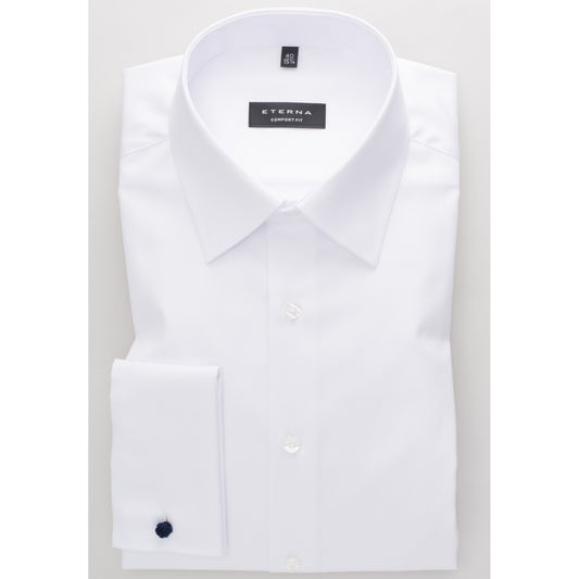 Eterna 8817 00 E49E Double Cuff White Dress Shirt