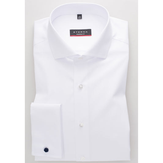 Eterna 8817 00 X48V White Double Cuff Dress Shirt