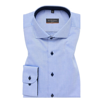 Eterna 8100 12 F132 Blue Slim Fit Shirt