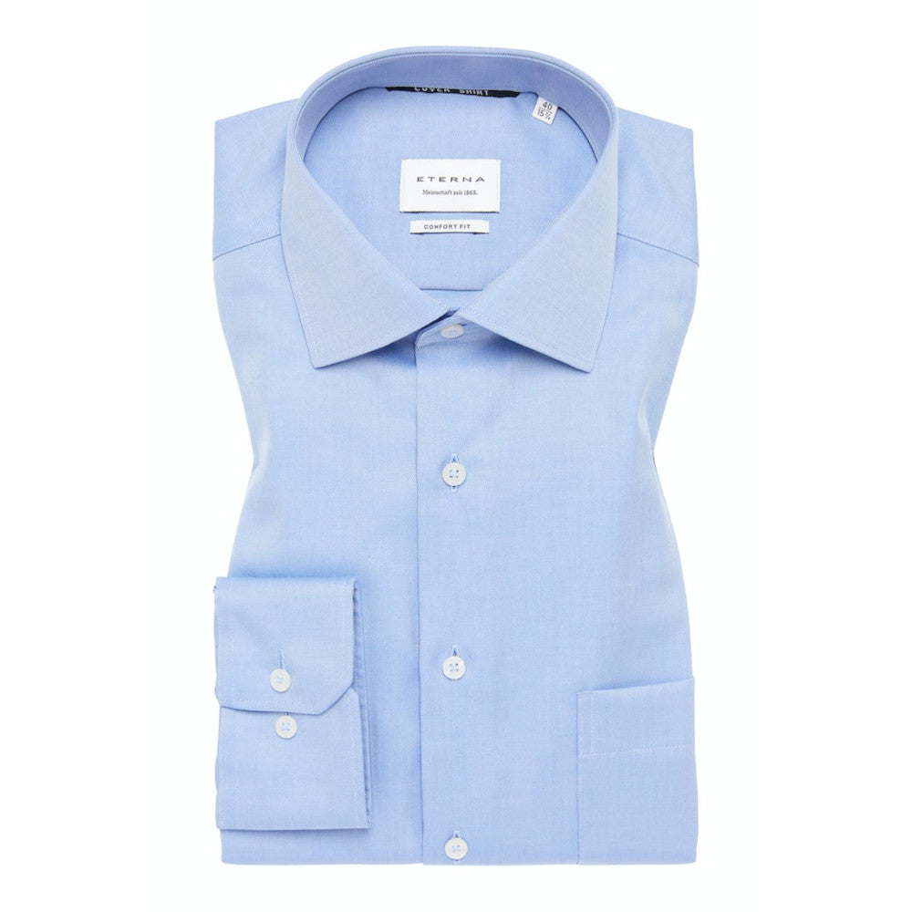 Eterna 8817 14 E19K Blue Comfort Fit Shirt