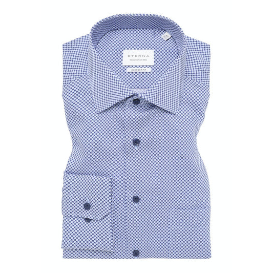 Eterna 4002 16E19K Blue Comfort Fit Shirt