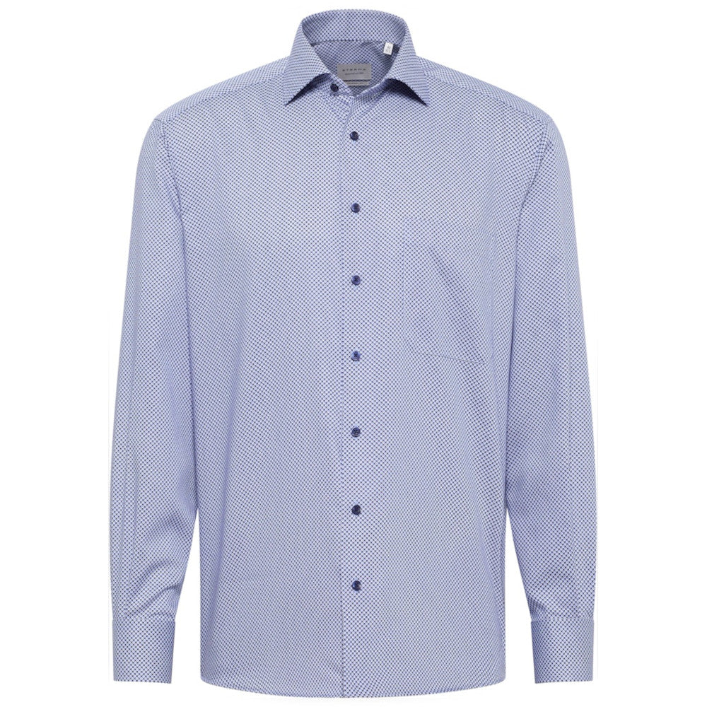 Eterna 4002 16E19K Blue Comfort Fit Shirt