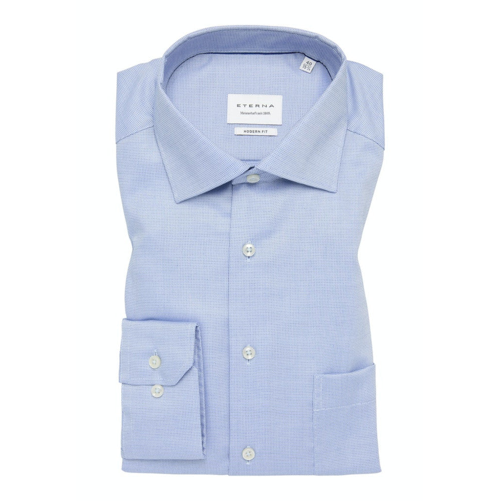 Eterna 1160 12 X19K Light Blue Modern Fit Shirt