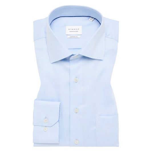 Eterna 4203 12 E19K Blue Comfort Fit Shirt