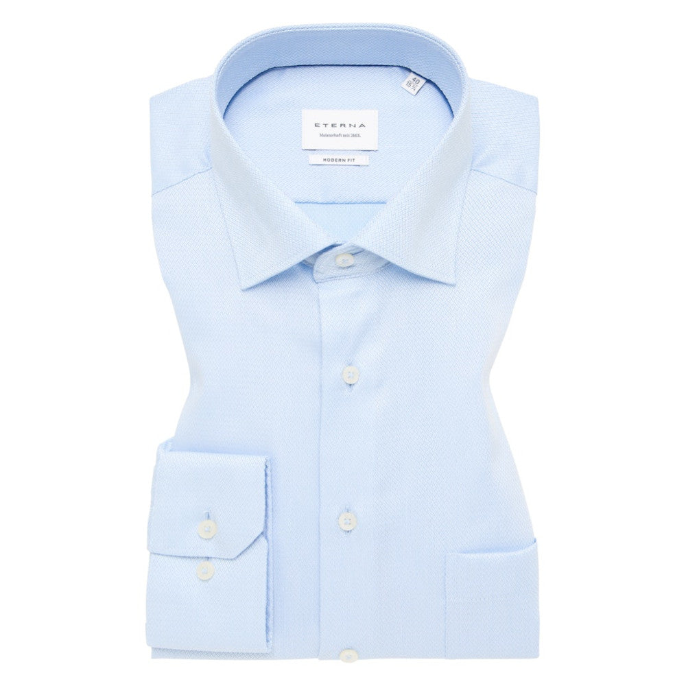 Eterna 4203 12 X19K Blue Modern Fit Shirt