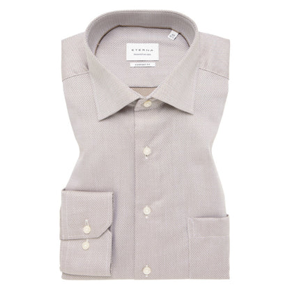 Eterna 4203 26 E19K Taupe Comfort Fit Shirt