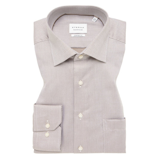 Eterna 4203 26 E19K Taupe Comfort Fit Shirt