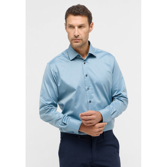 Eterna 8224 62 X687 Teal Modern Fit Shirt