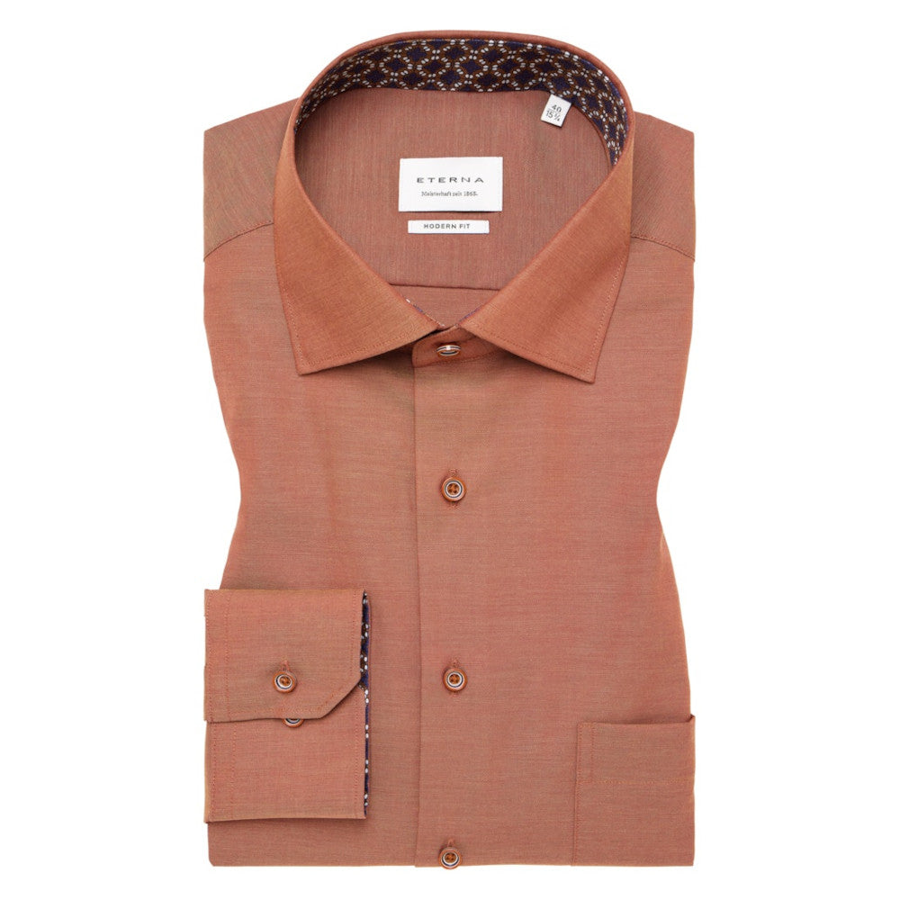 Eterna 8134 21 X15K Rust Modern Fit Shirt