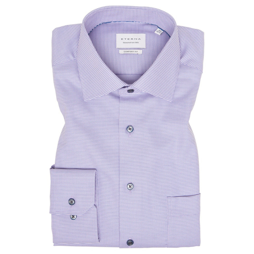 Eterna 4158 93 E19K Lilac Comfort Fit Shirt