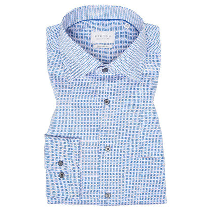 Eterna 4163 50 E19K Blue & Pink Comfort Fit Dress Shirt