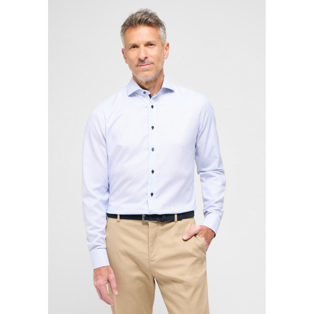 Eterna 4671 11 F142 Light Blue Slim Fit Shirt