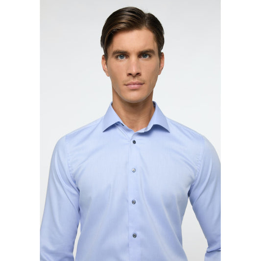 Eterna 3324/F94K 12 Blue Slim Fit Dress Shirt