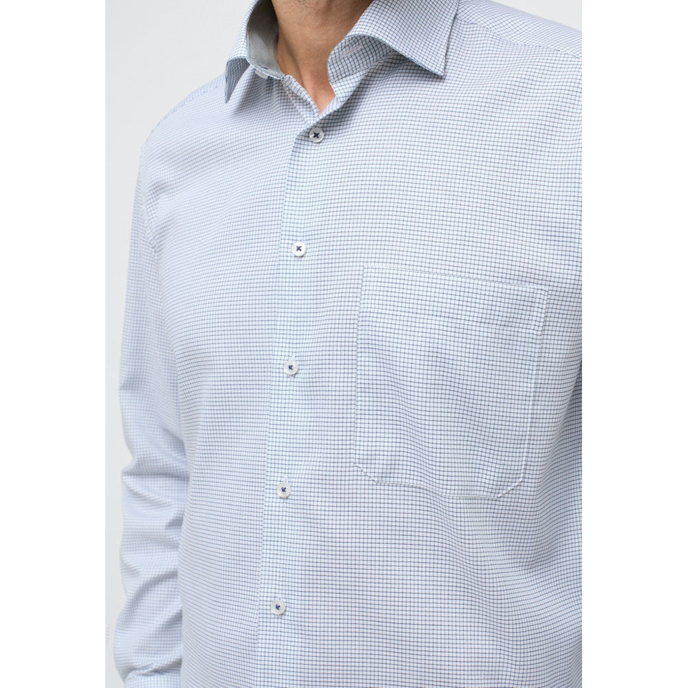 Eterna 4065 45 E15K Green Check Comfort Fit Shirt