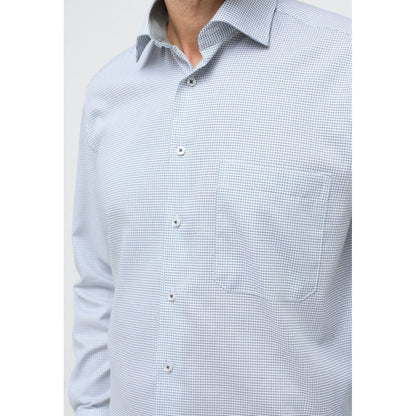 Eterna 4065 45 E15K Green Check Comfort Fit Shirt