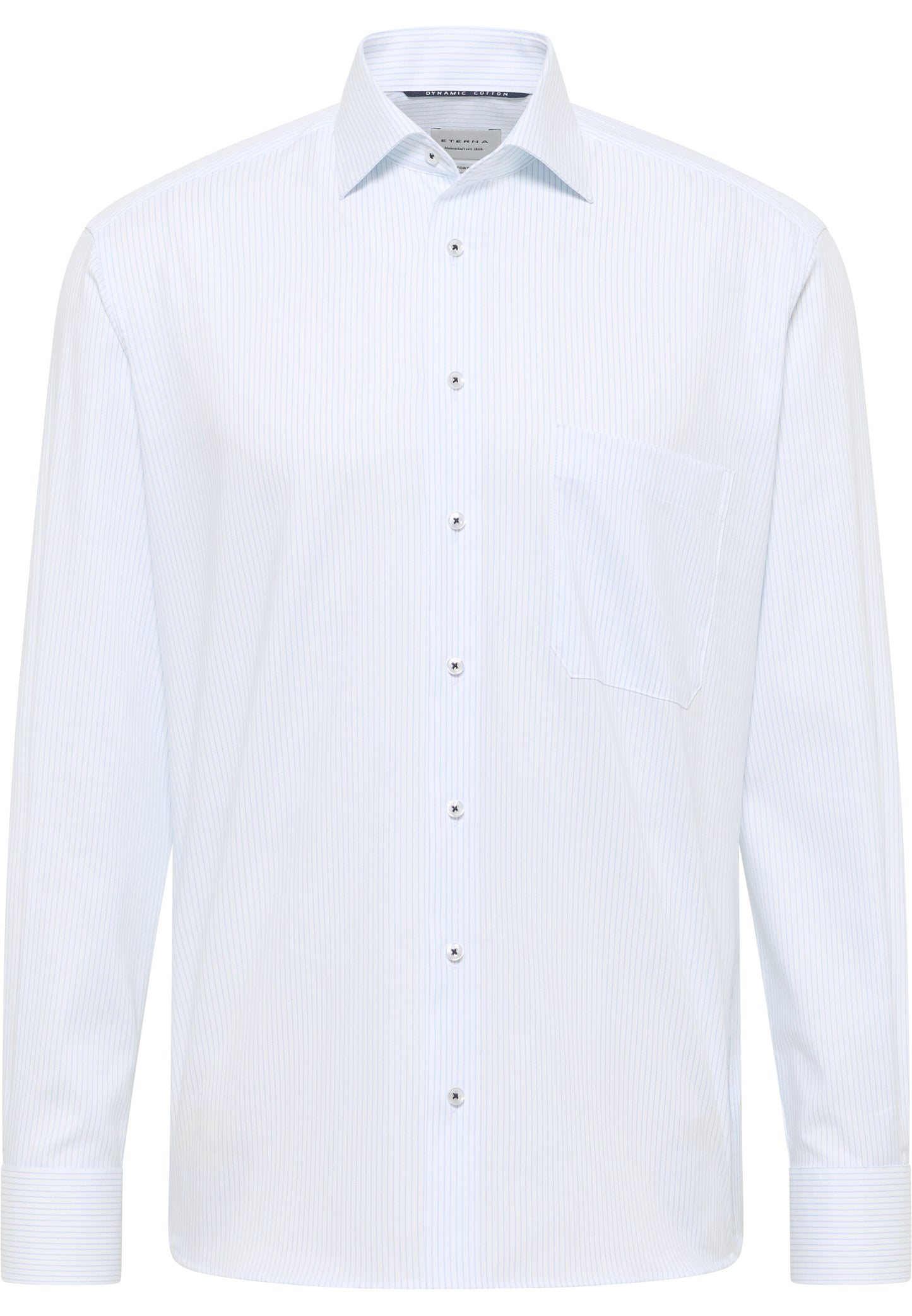 Eterna 1396 12 E19K White Blue Comfort Fit Shirt
