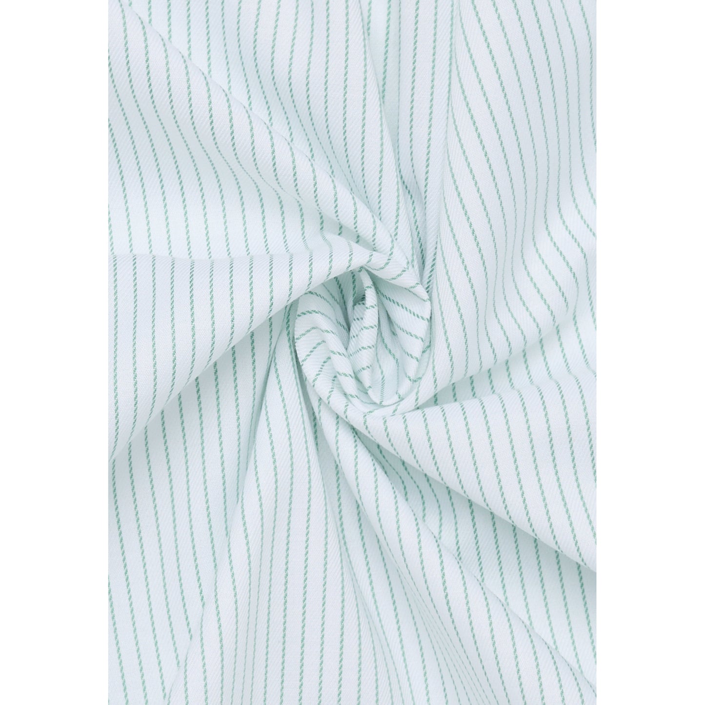 Eterna 1396 40 E19K White Green Stripe Dress Shirt