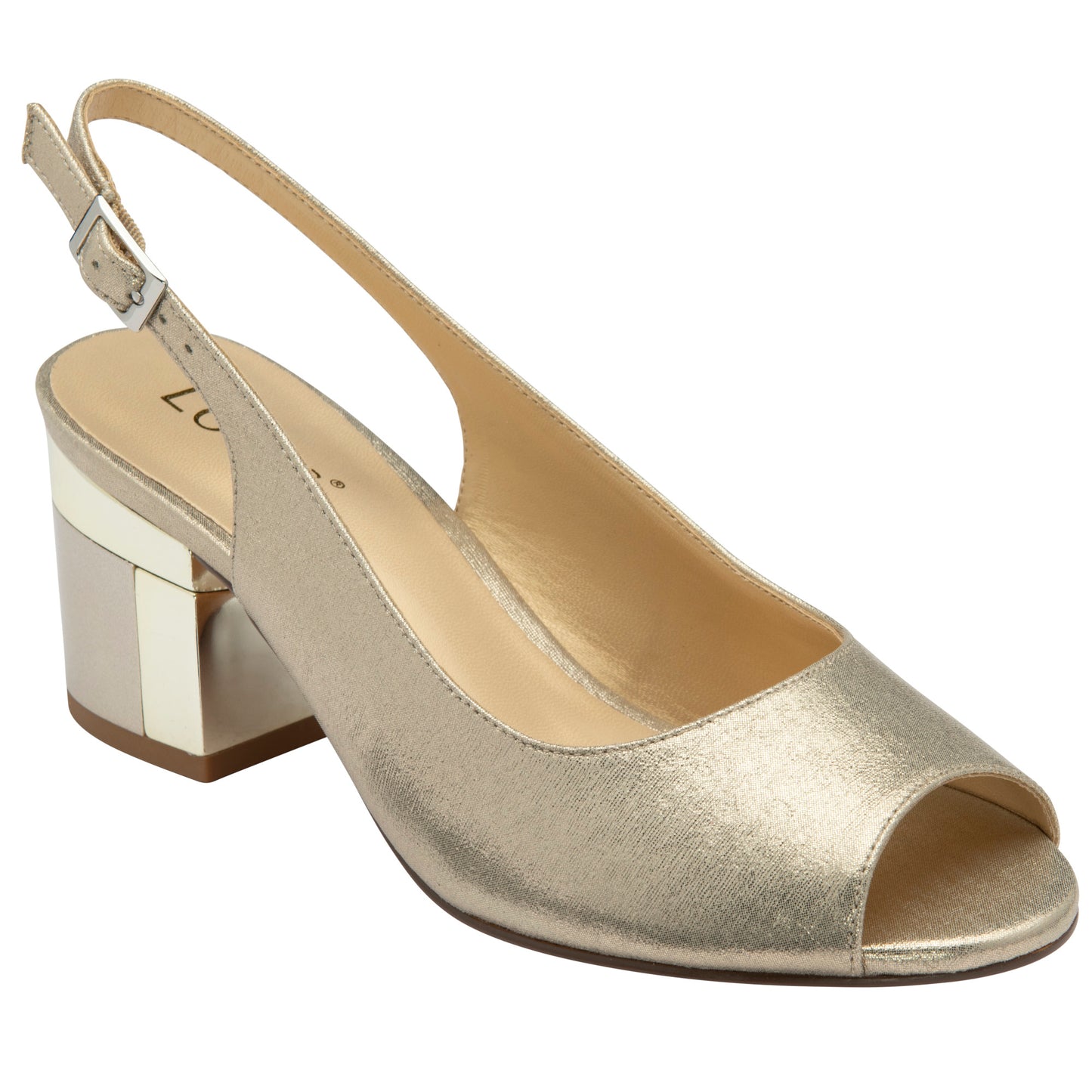 Lotus Evelyn Gold Shoe