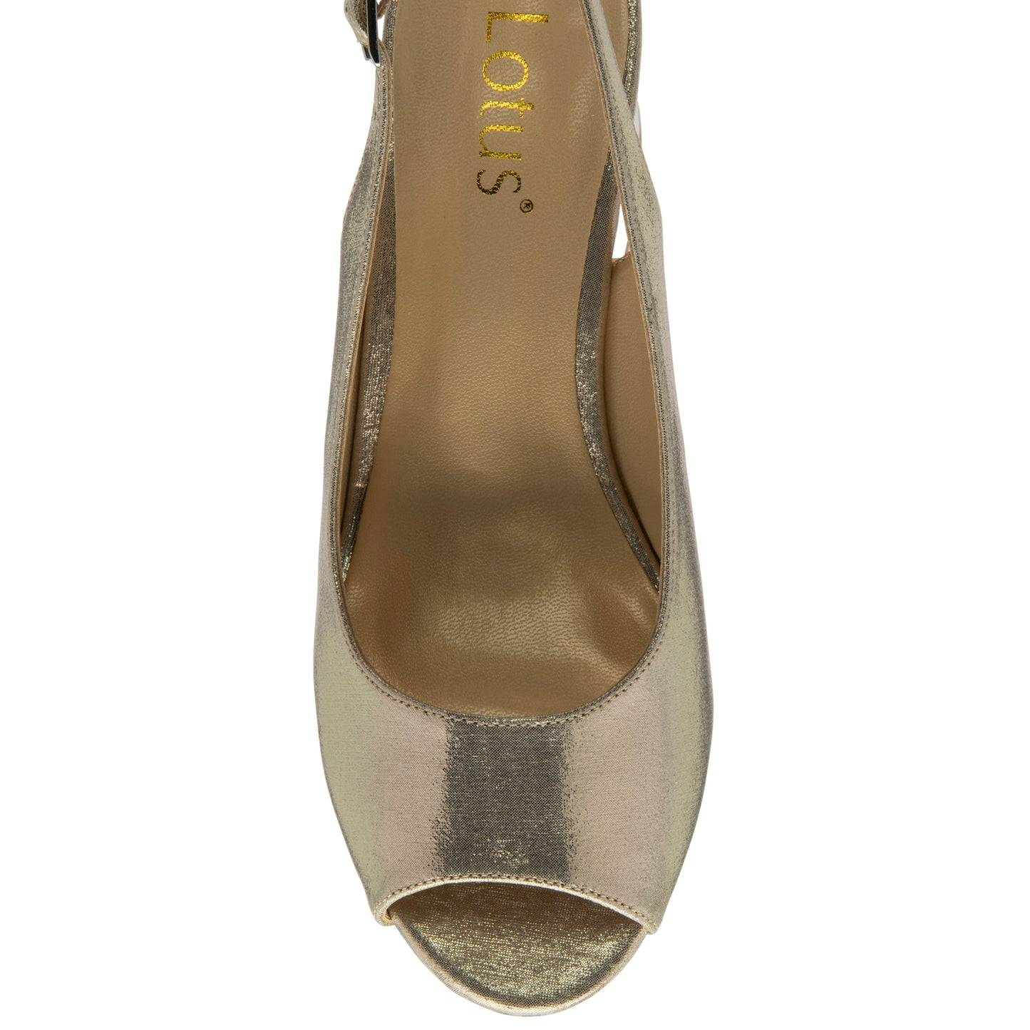 Lotus Evelyn Gold Shoe