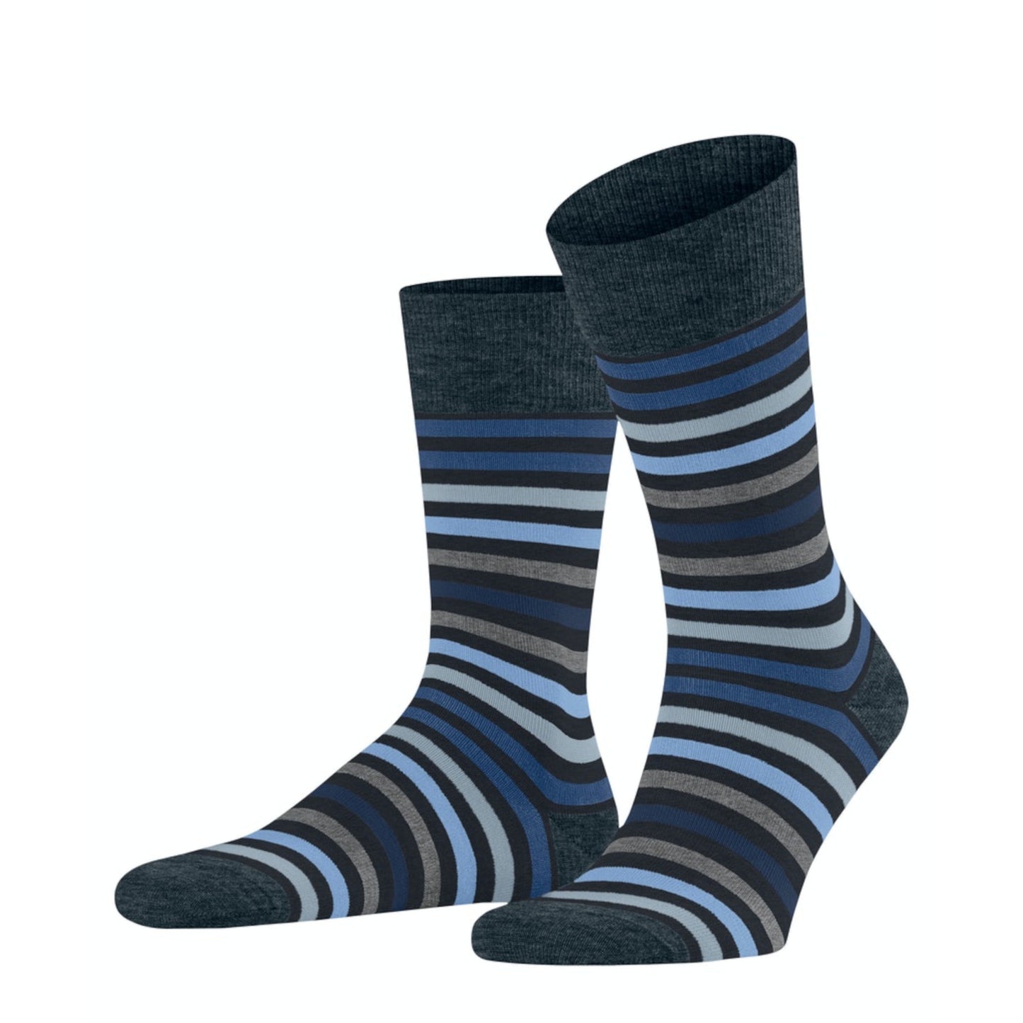 Falke 13279 6371 Tinted Stripe Dark Navy Socks