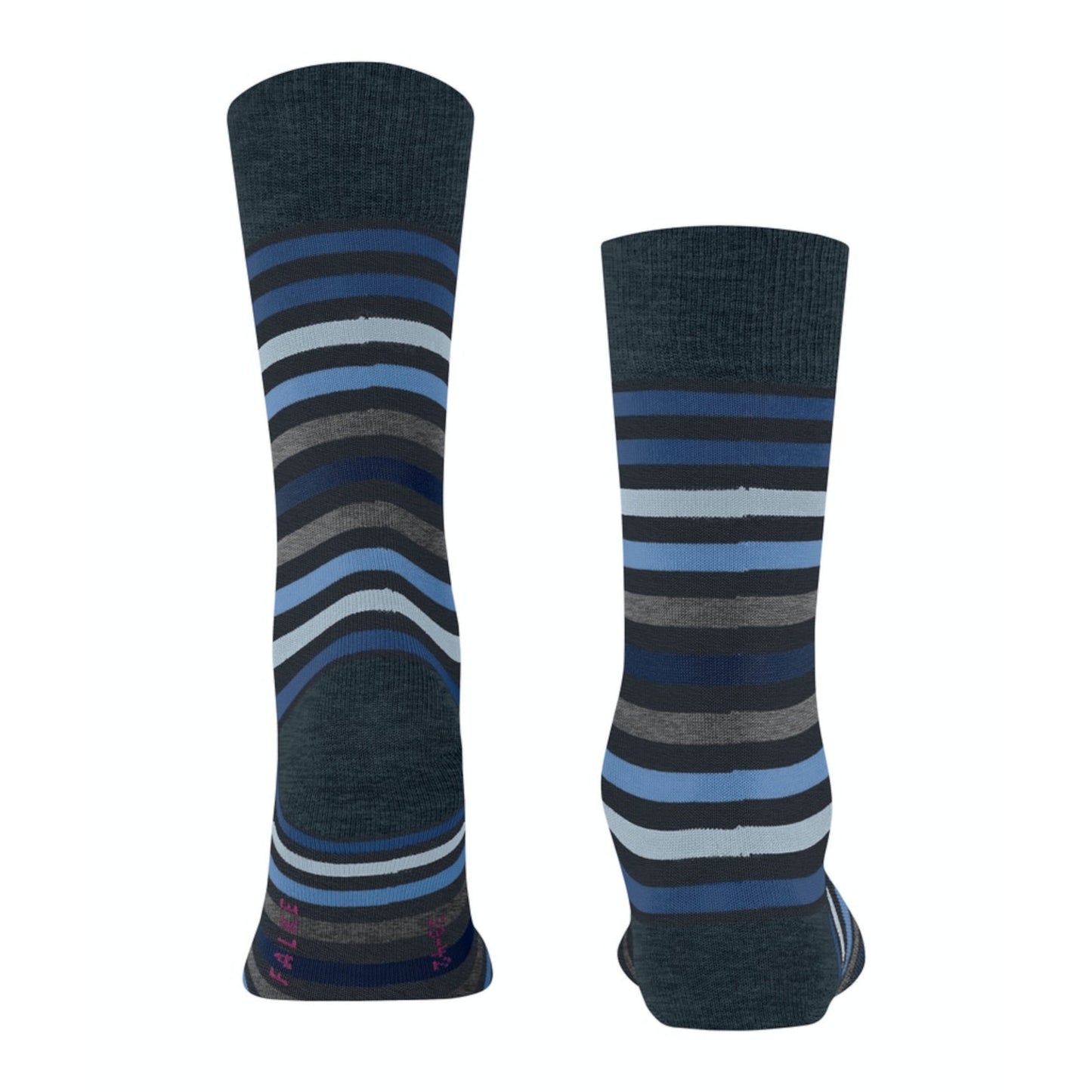 Falke 13279 6371 Tinted Stripe Dark Navy Socks