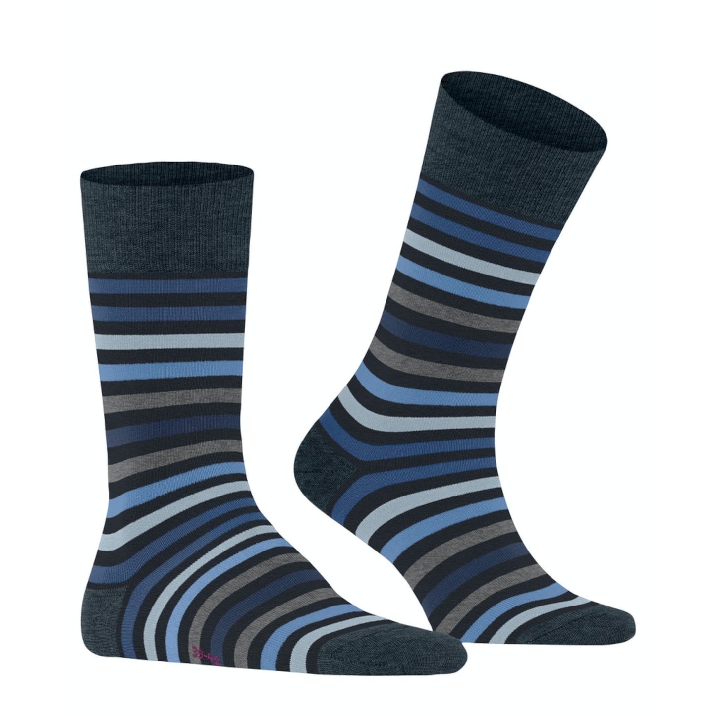 Falke 13279 6371 Tinted Stripe Dark Navy Socks
