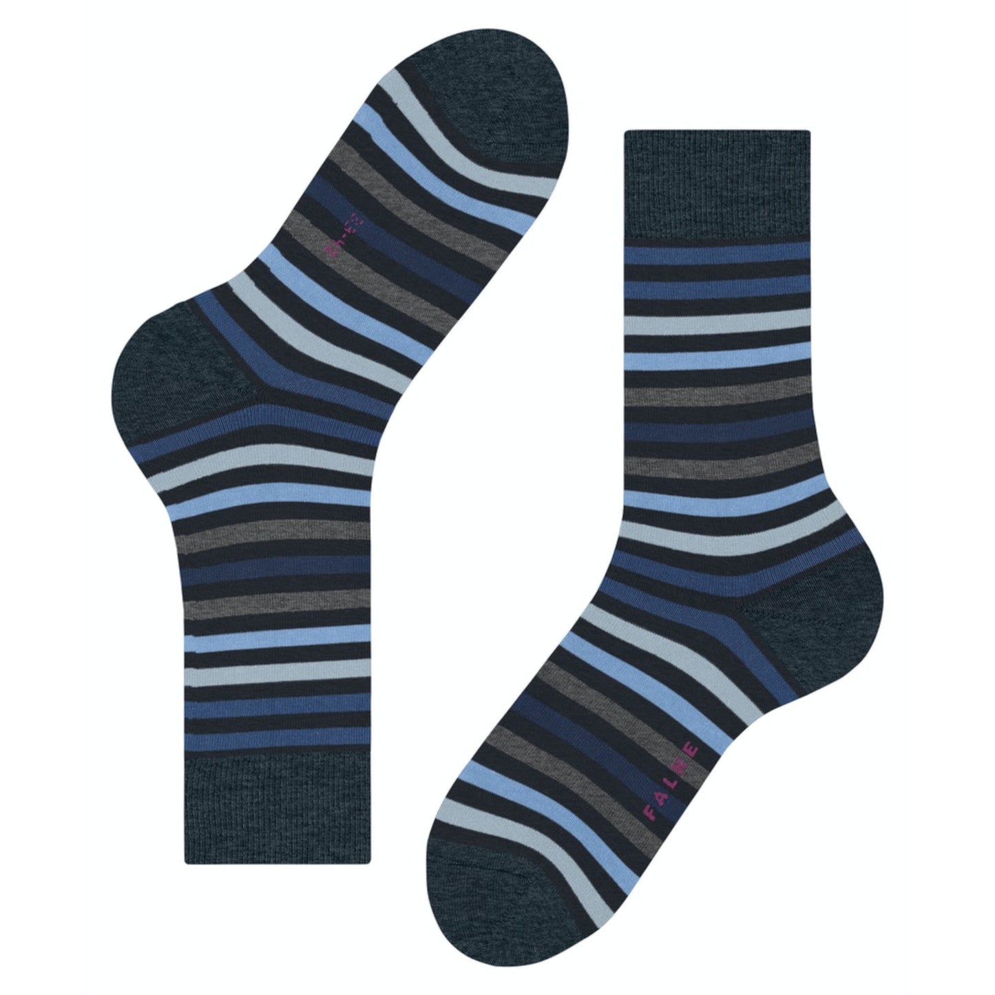 Falke 13279 6371 Tinted Stripe Dark Navy Socks