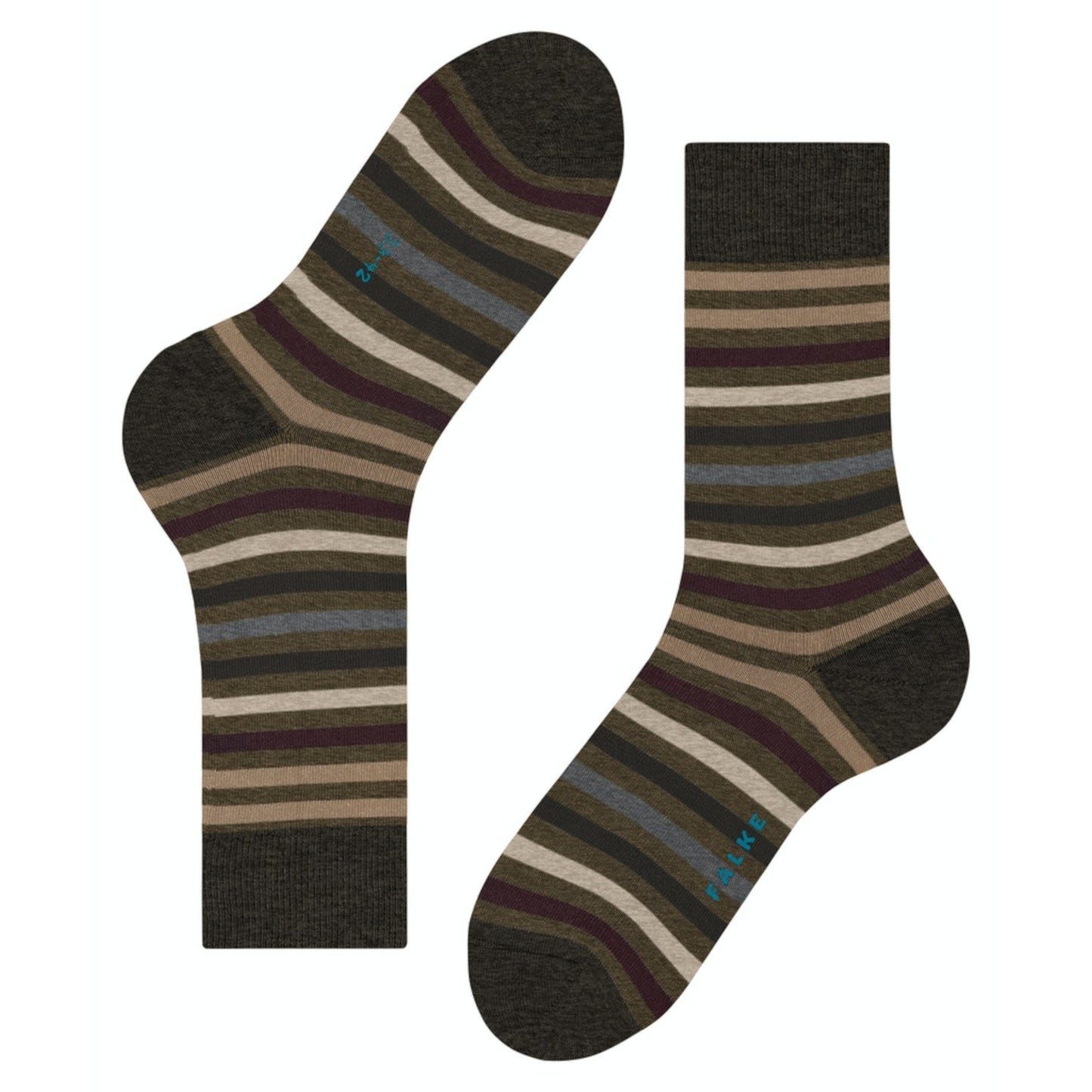 Falke 13279 7464 Tinted Stripe Beech Socks