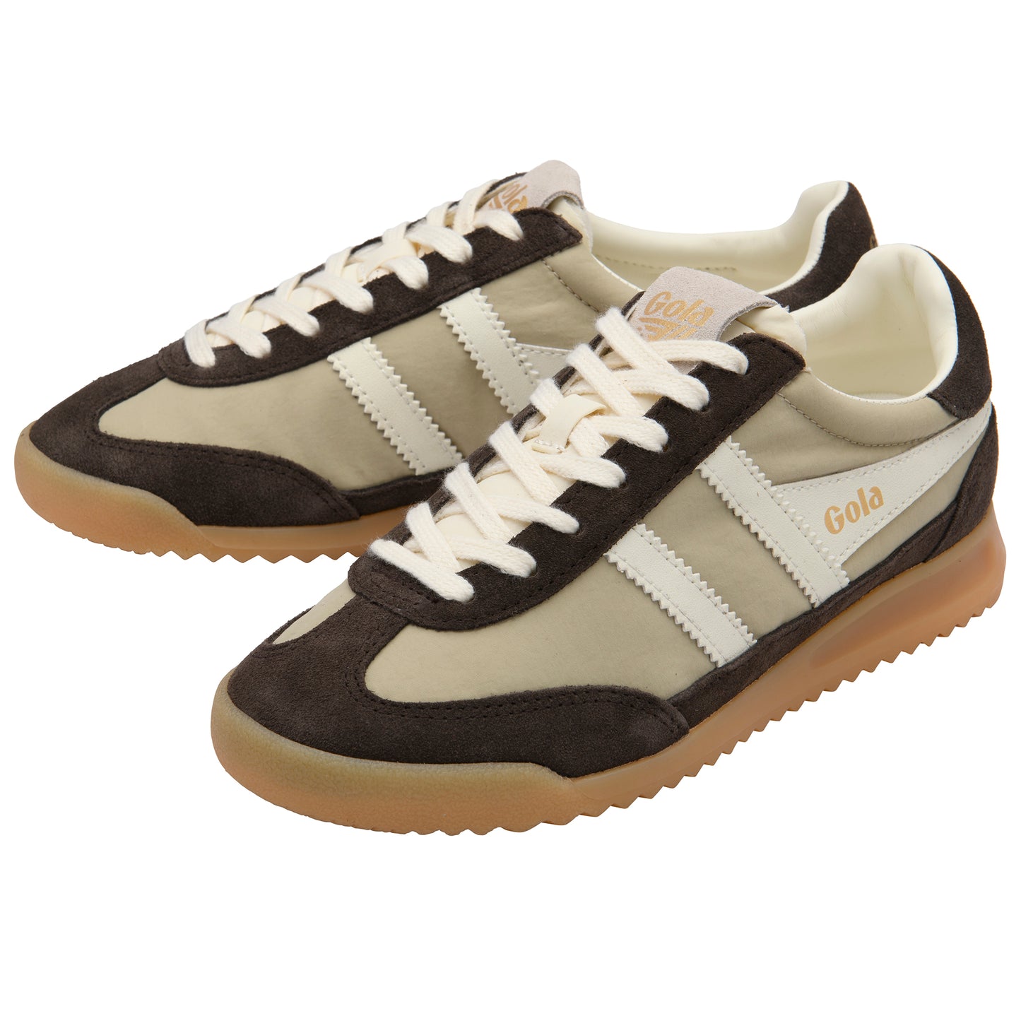 Gola Firefly Bone/Mocha/Off White Trainers