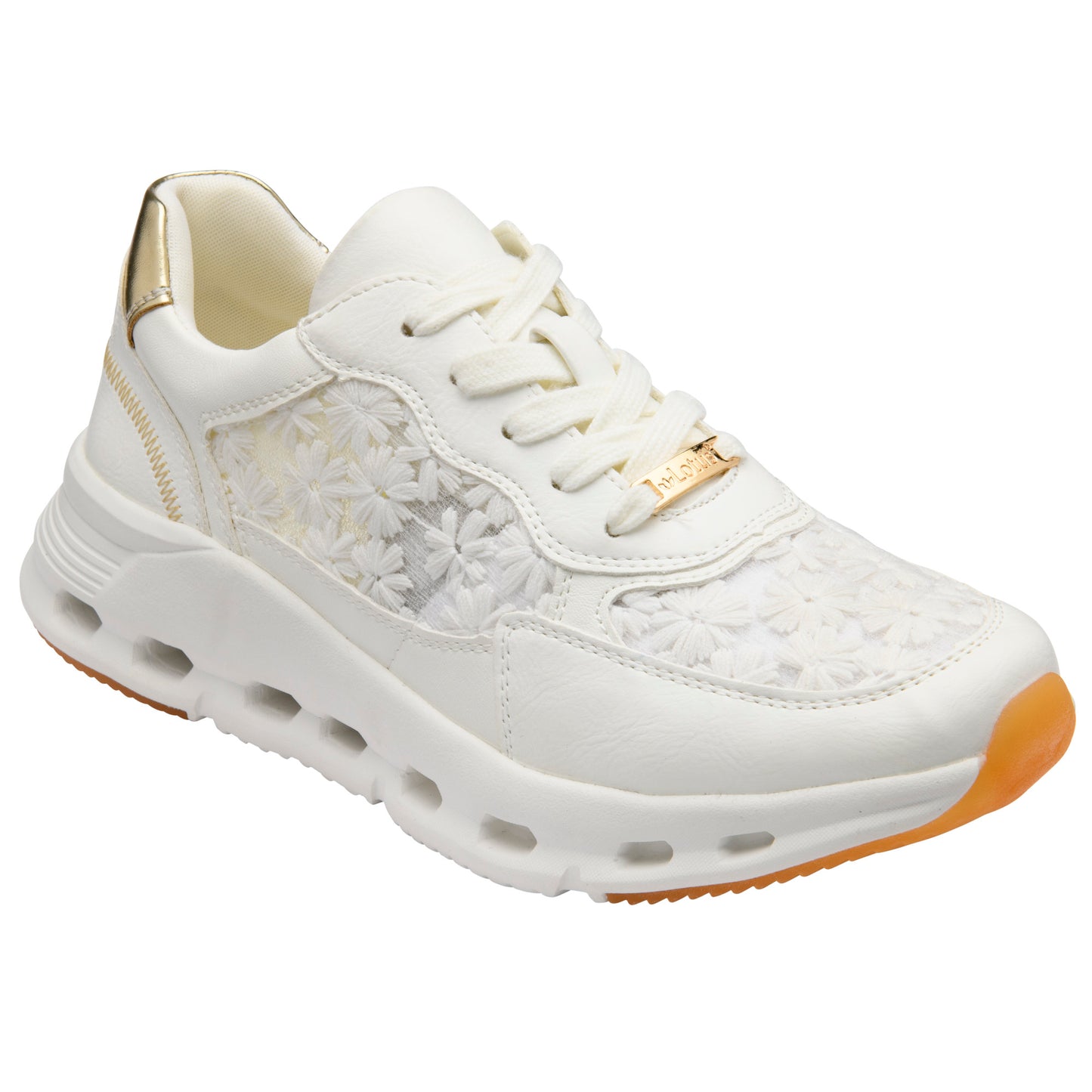 Lotus Flossie White Trainers
