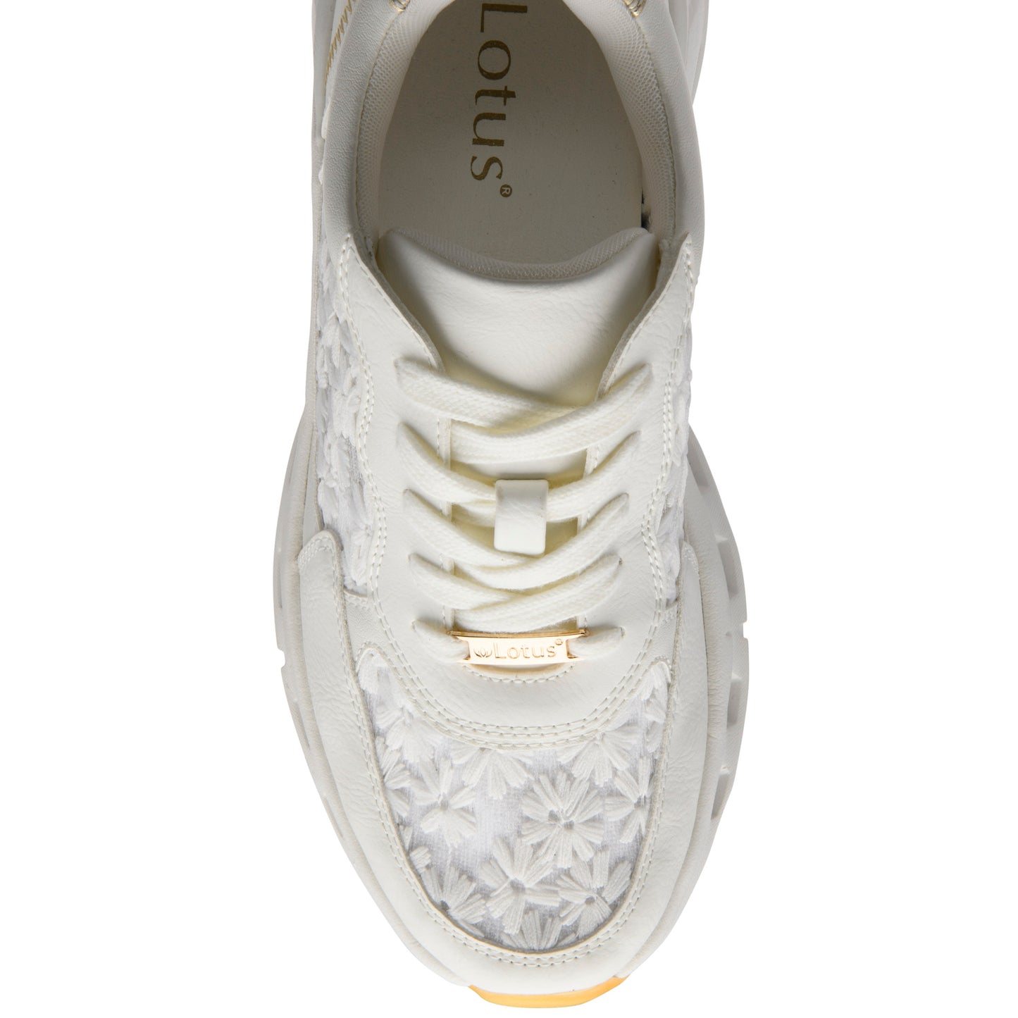 Lotus Flossie White Trainers