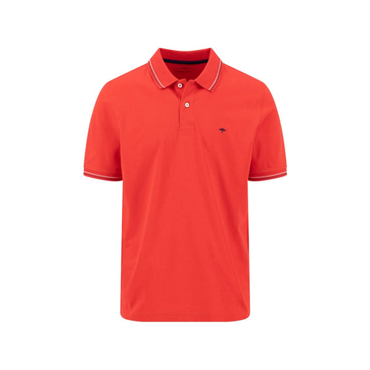 Fynch Hatton 1605 1580 343 Tomato Polo Shirt