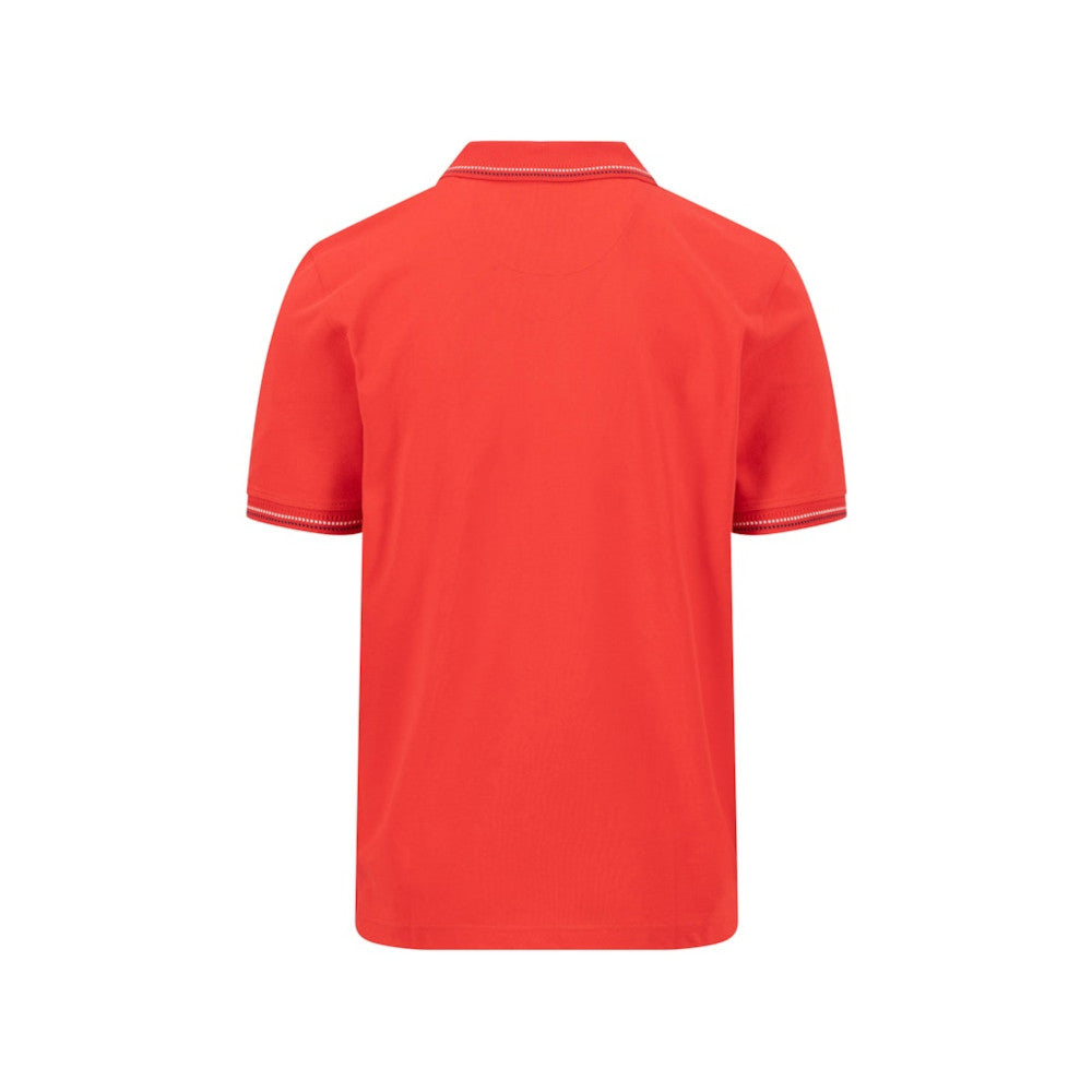 Fynch Hatton 1605 1580 343 Tomato Polo Shirt
