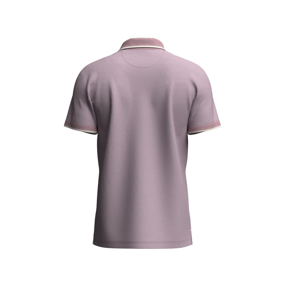 Fynch Hatton 1603 1904 464 Magnolia Two Tone Polo Shirt
