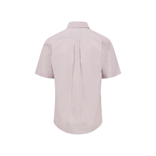 Fynch Hatton 1603 6121 464 Magnolia Minimal Print Short Sleeve Casual Shirt