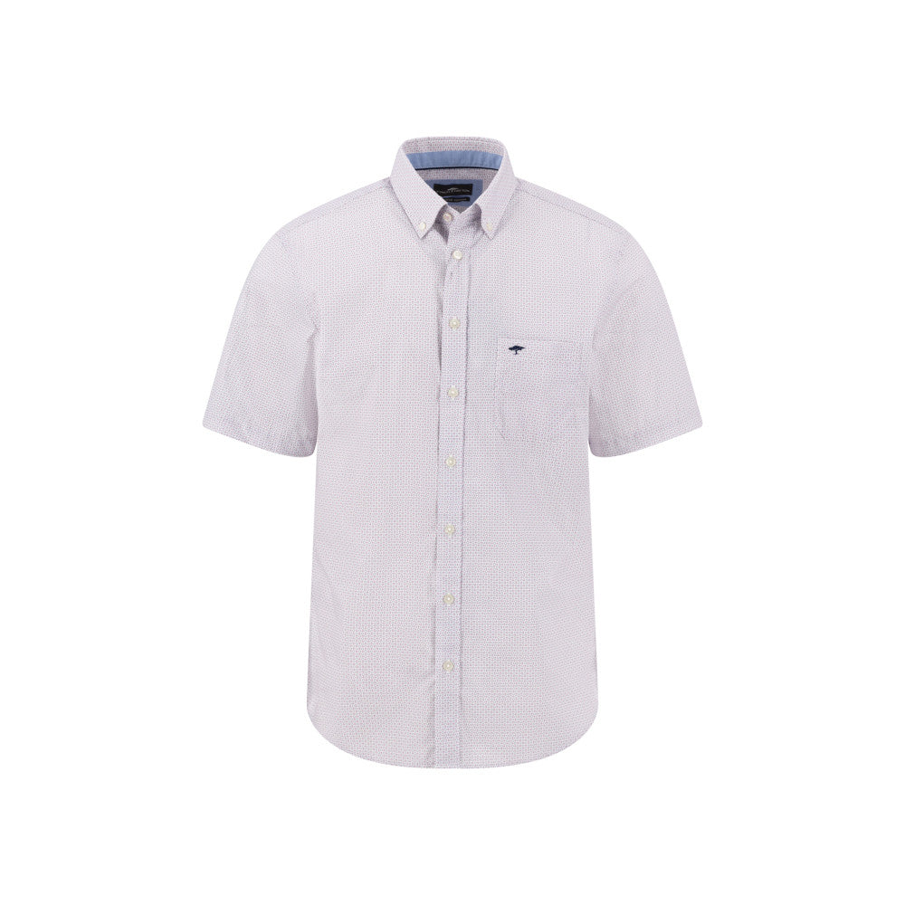 Fynch Hatton 1603 6131 464 Magnolia Short Sleeve Casual Shirt