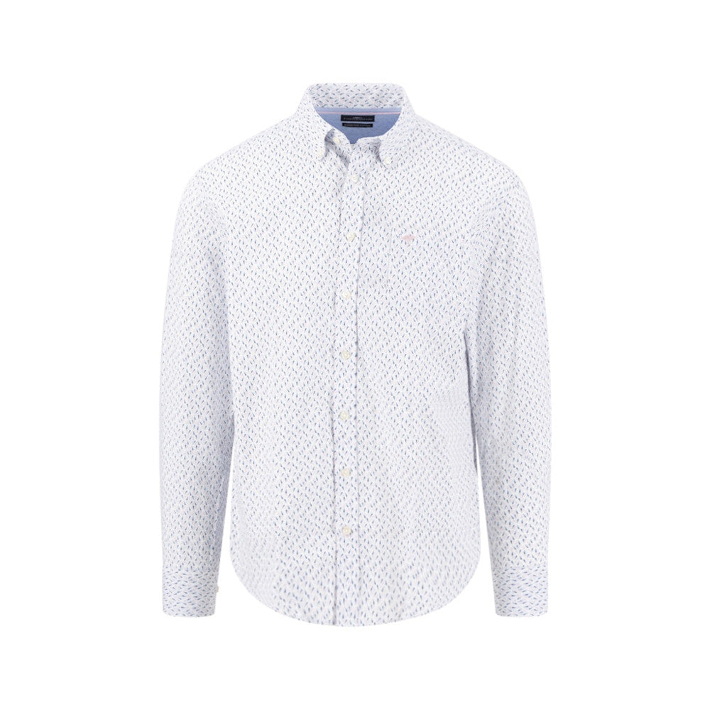 Fynch Hatton 1613 5110 464 Magnolia Combi Print Casual Shirt
